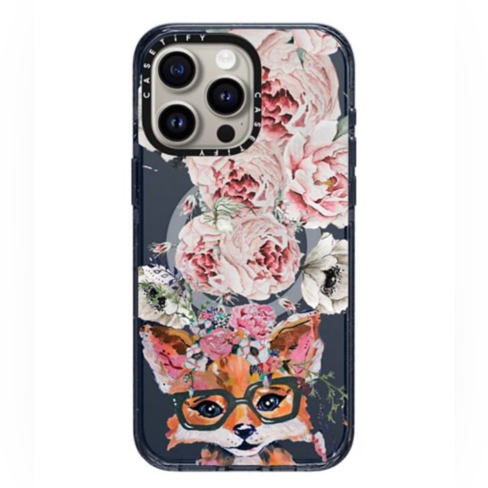 Casetify New iPhone 15 Pro Max Hipster Fox Impact Case MagSafe Compatible